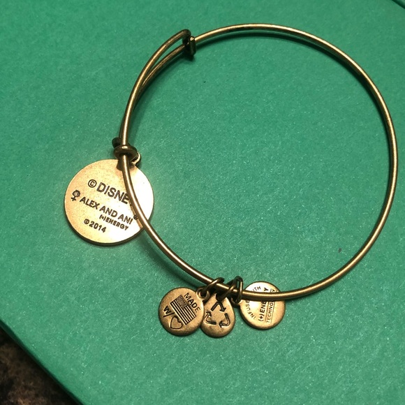 Gold Mickey Mouse Alex and Ani Bracelet - Picture 2 of 3